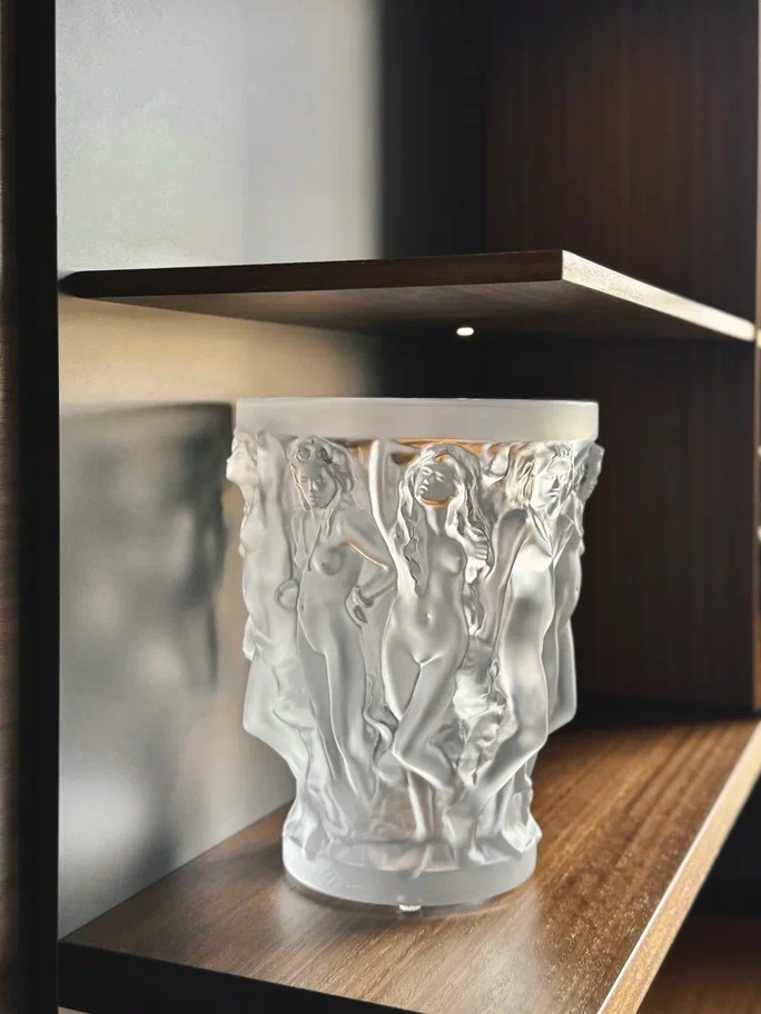 Sirénes Vase Clear Crystal Lalique & Terry Rodgers