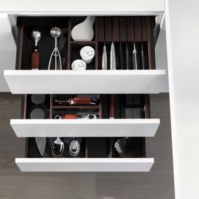 Smoked OAK Drawers and PAN Drawers Accessories Molteni&C