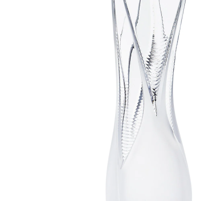 Visio Vase Clear Crystal Lalique & Zaha Hadid