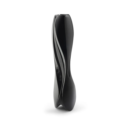 Visio Vase Black Crystal Lalique & Zaha Hadid