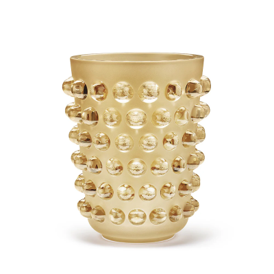 Mossi XXL Vase Gold Luster Crystal Lalique