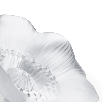 Anemone Small Clear Crystal Sculpture Lalique