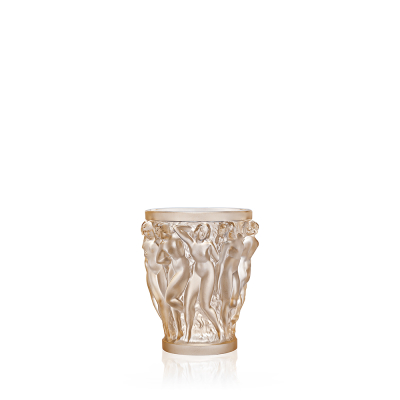 Bacchantes Vase Gold Luster Crystal Lalique