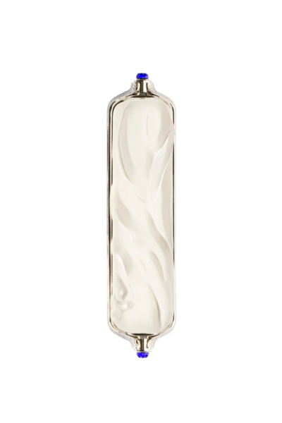 Mezuzah Large Clear and Gilded Lalique&Irma