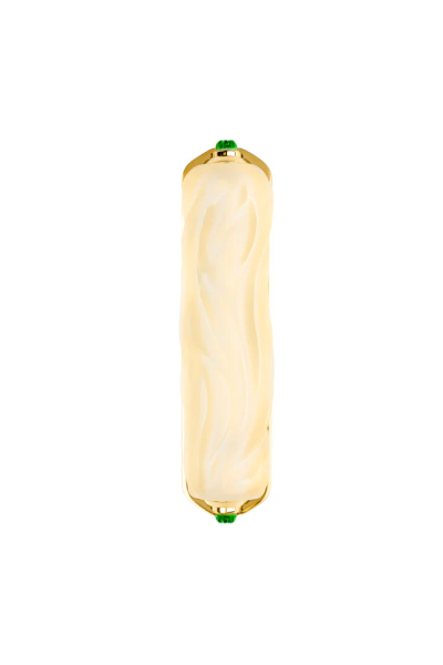 Mezuzah Small Clear and Nickel Lalique&Irma