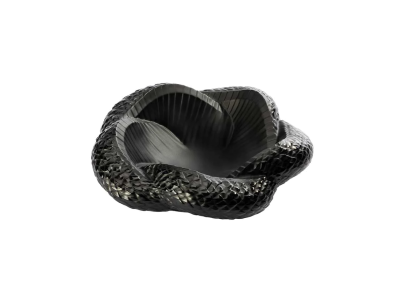 Serpent Bowl Black Crystal Lalique