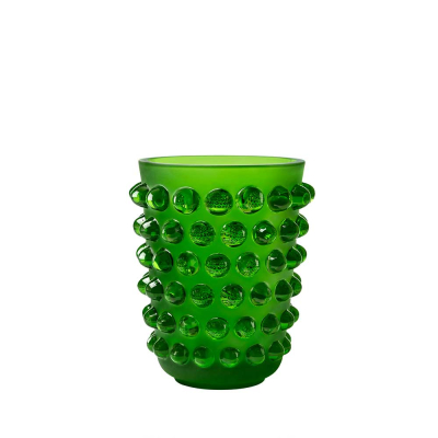 Mossi Vase Green Amazon Crystal Lalique