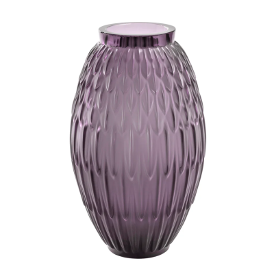 Plumes Grand Dusk Puple Crystal Vase