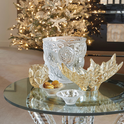 Champs-Élysées Bowl Gold Luster Crystal Lalique