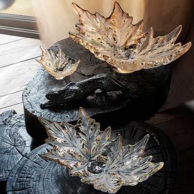 Champs-Élysées Bowl Gold Luster Crystal Lalique