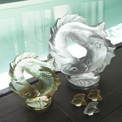 Double Fish Sculpture Lalique