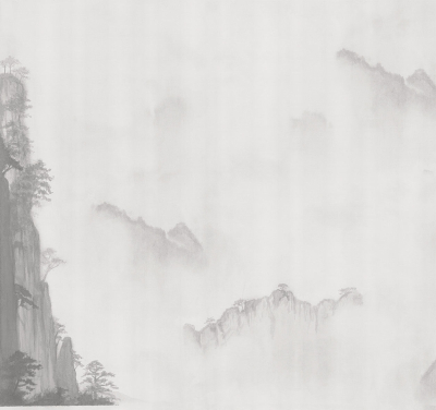 Foggy landscape Londonart