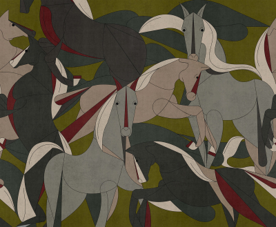Murgese horses Londonart