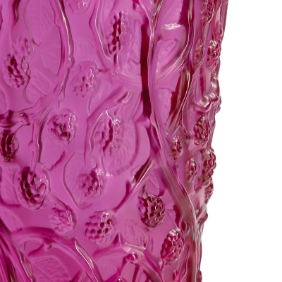 Mūres Large Vase Fuchsia Crystal Lalique