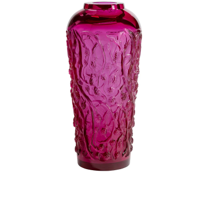 Mūres Large Vase Fuchsia Crystal Lalique