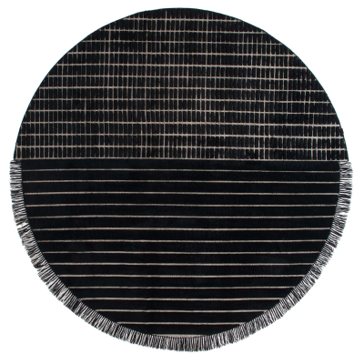 RD Grid Berber Round Amini Carpets