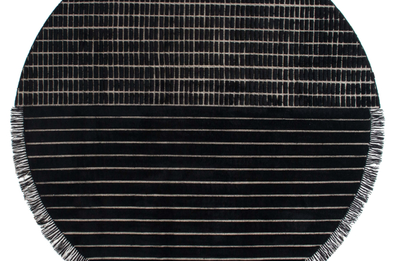 RD Grid Berber Round Amini Carpets