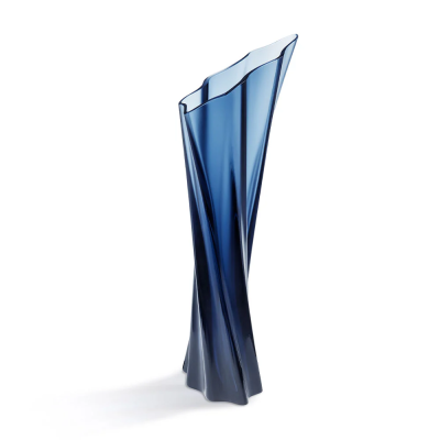 Tandrillah Midnight Blue Crystal Vase Lalique & Elisabeth de Portzamparc