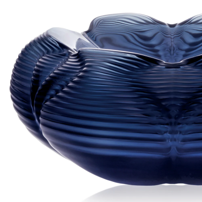 Fontana Bowl Midnight Blue Crystal Lalique & Zaha Hadid