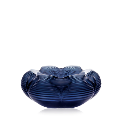 Fontana Bowl Midnight Blue Crystal Lalique & Zaha Hadid