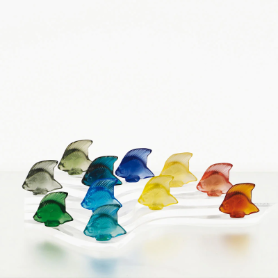 Fish Sulpture Turquoise Crystal Lalique