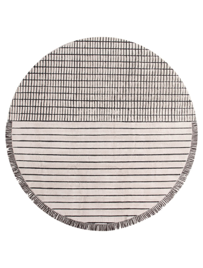 RD Grid Berber Round Amini Carpets