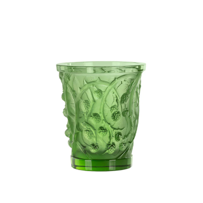Mūres Medium Vase Green Crystal Lalique