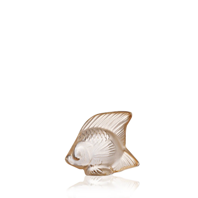 Fish Sulpture Gold Luster Crystal Lalique