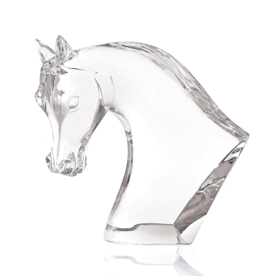 Horse's Head Sculpture Lalique