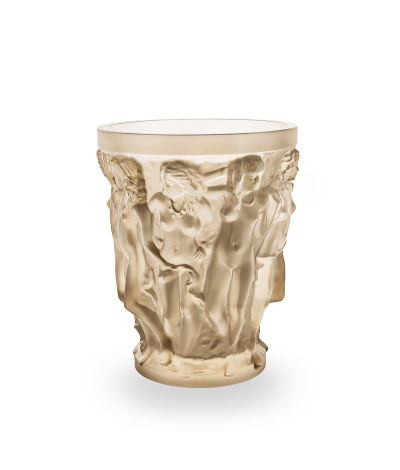Sirénes Vase Gold Luster Crystal Lalique & Terry Rodgers