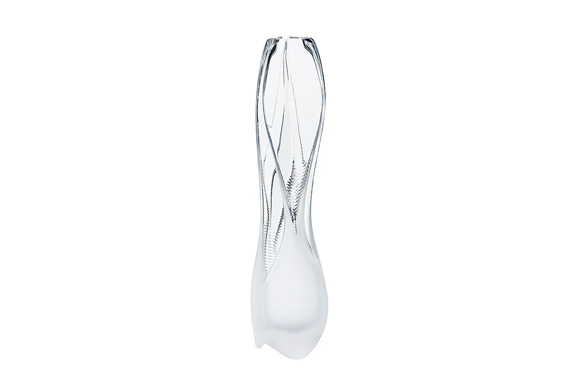 Visio Vase Clear Crystal Lalique & Zaha Hadid
