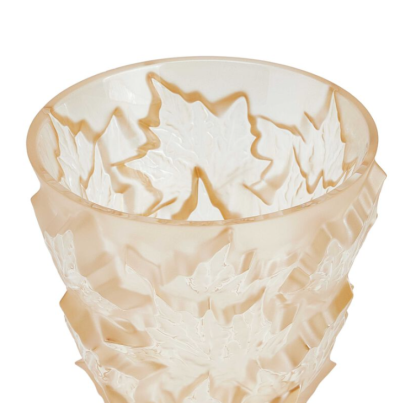 Champs-Élysées Small Vase Gold Luster Crystal Lalique
