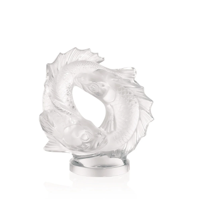 Double Fish Sculpture Lalique
