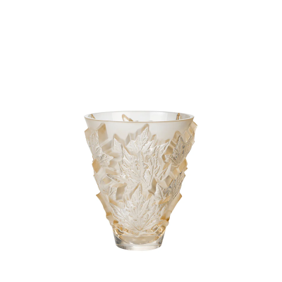 Champs-Élysées Small Vase Gold Luster Crystal Lalique