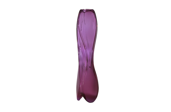 Visio Vase Fuchsia Crystal Lalique & Zaha Hadid