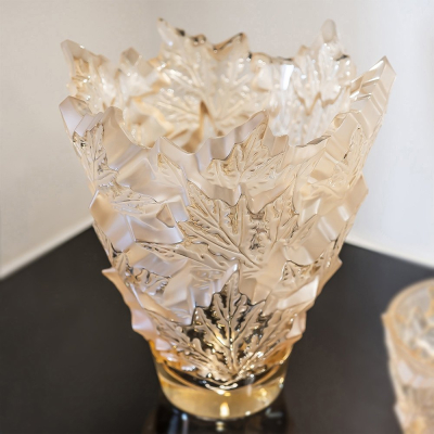 Champs-Élysées Vase Gold Luster Lalique
