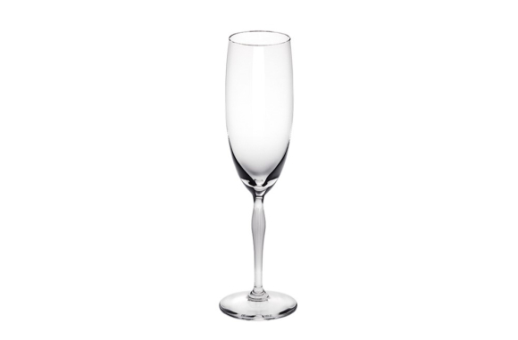 100 Points Champagne Glass Lalique & James Suckling