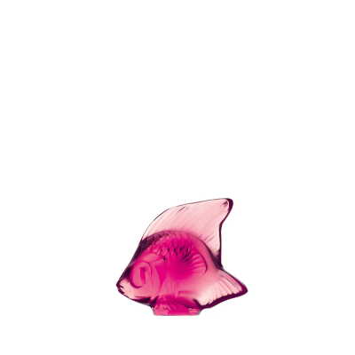 Fish Sulpture Fuchsia Crystal Lalique