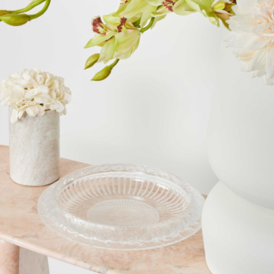 Marguerites Bowl Clear Crystal Lalique