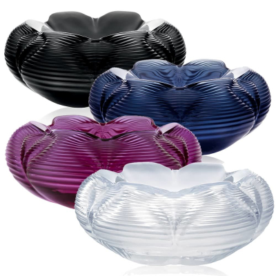 Fontana Bowl Fuchsia Crystal Lalique & Zaha Hadid