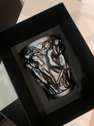 Bacchantes Small Vase Bronze Crystal Lalique