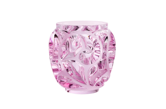 Tourbillons Vase Pink Luster Crystal Lalique