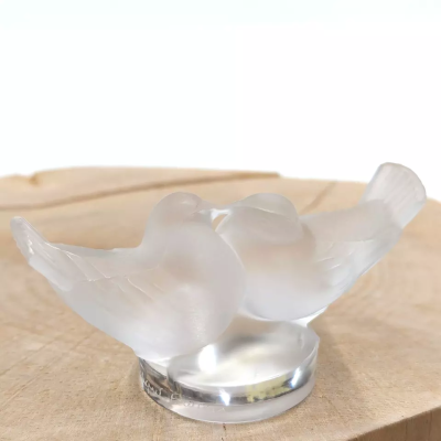 2 Lovebirds Large Sculpture Lalique