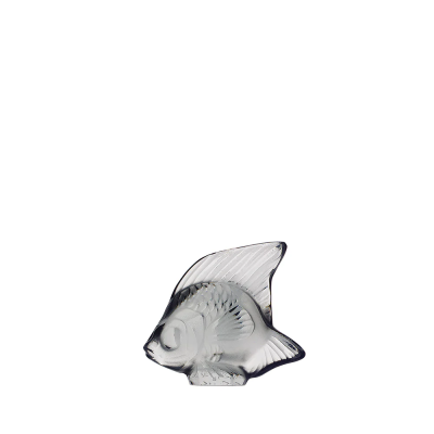 Fish Sulpture Grey Crystal Lalique
