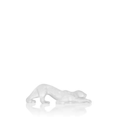 Zeila Panther Small Sculpture Clear Crystal Lalique