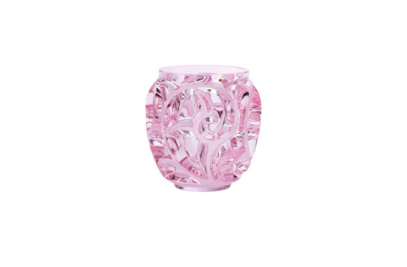 Tourbillons Small Vase Pink Luster Crystal Lalique