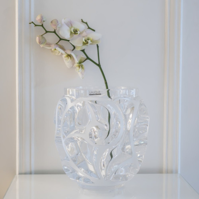Tourbillons Grand Vase Clear Crystal Lalique
