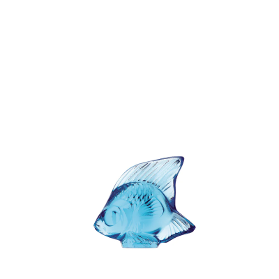 Fish Sulpture Pale Blue Crystal Lalique